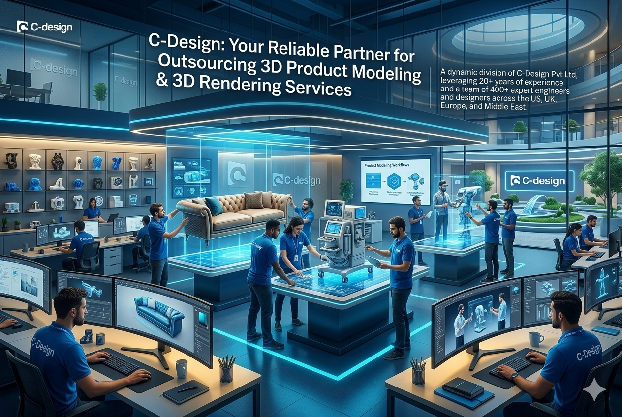 C-Design: Your Reliable Partner for Outsourcing 3D Product Modeling Services & 3D Rendering Services