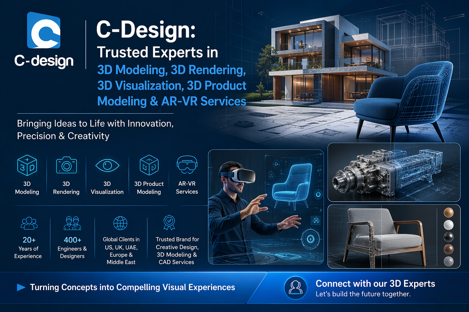 C-Design: Trusted Experts in 3D Modeling, 3D Rendering, 3D Visualization, 3D Product Modeling & AR-VR Services