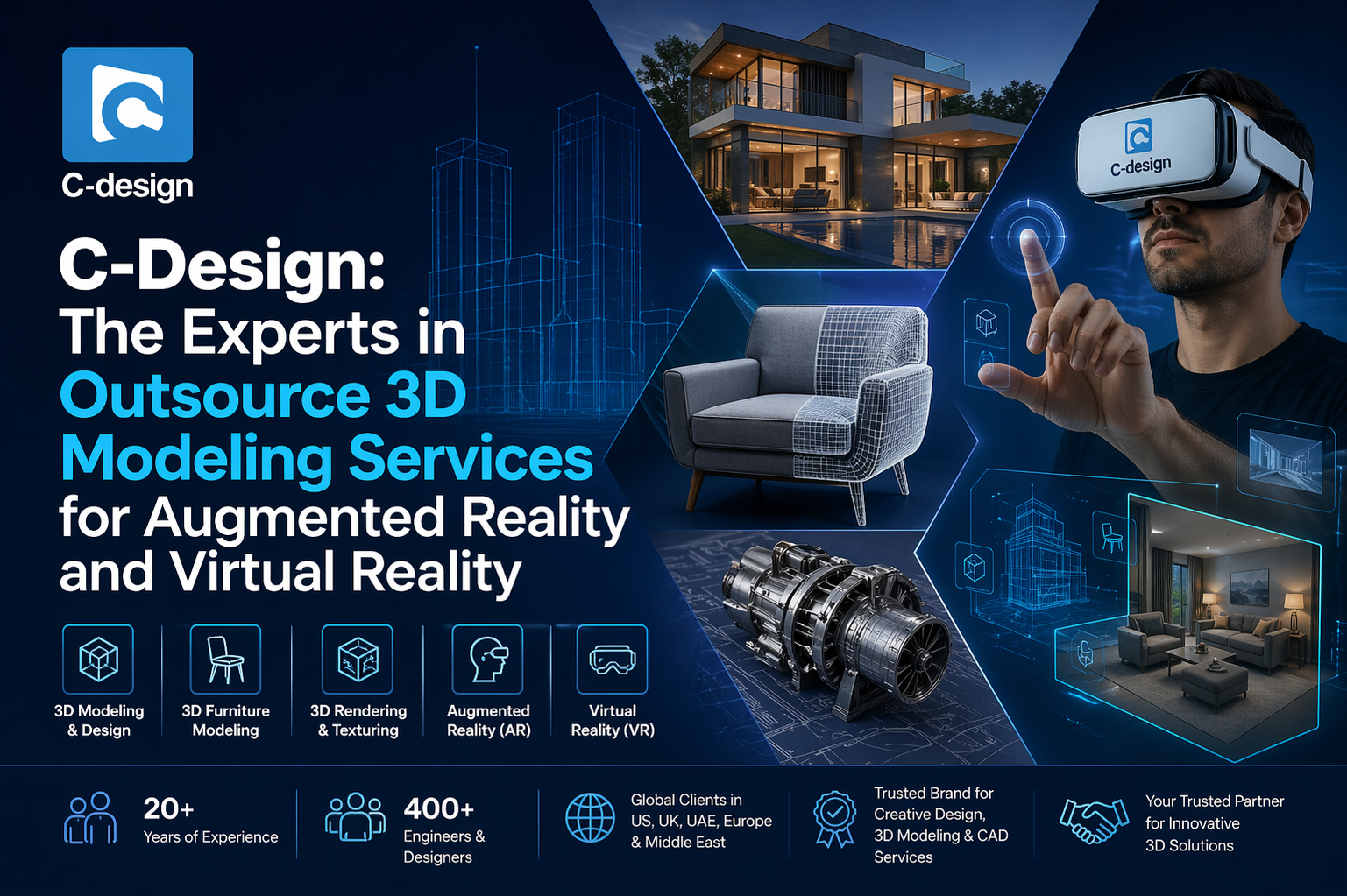 C-Design: The Experts in Outsource 3D Modeling Services for Augmented Reality and Virtual Reality