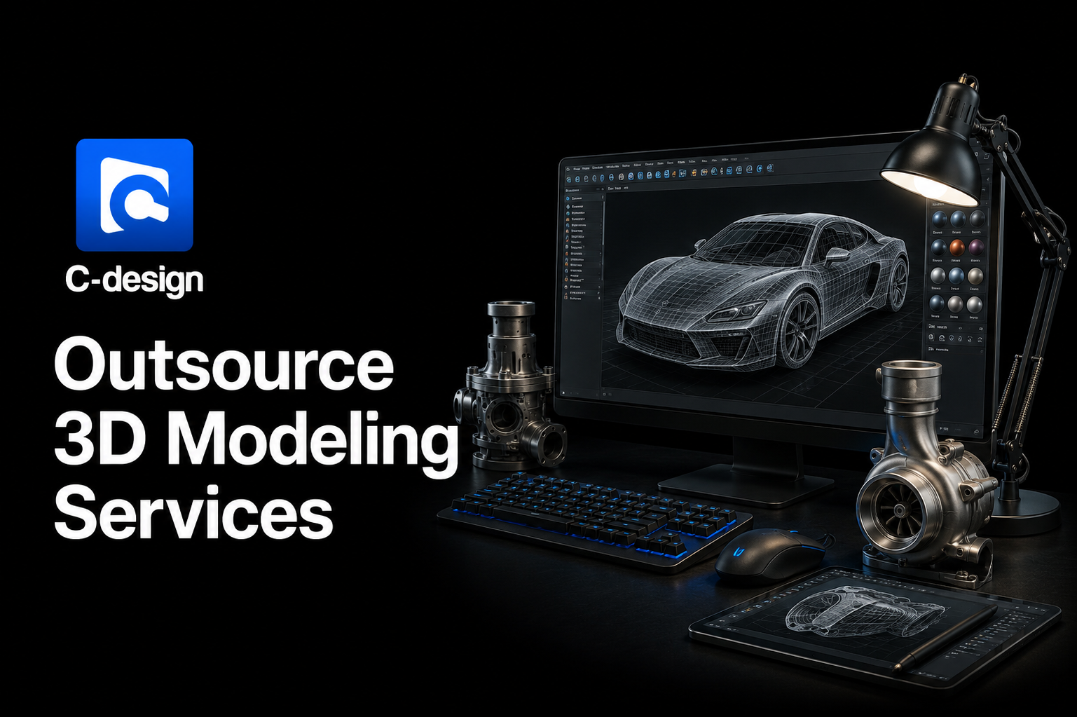 Why C-Design is the Top Choice forOutsource 3D Modeling Services