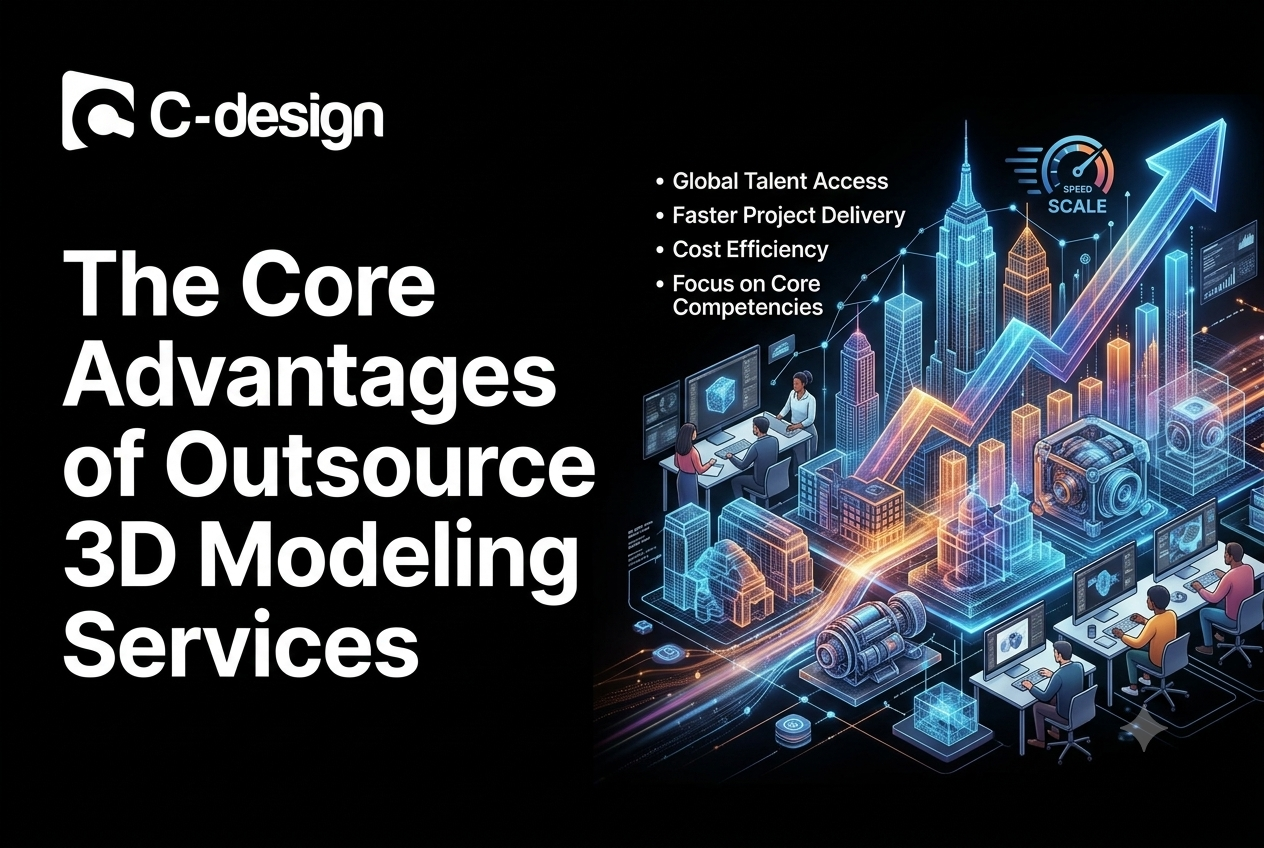 Why Global Companies Outsource 3D Modeling Services to Scale Faster